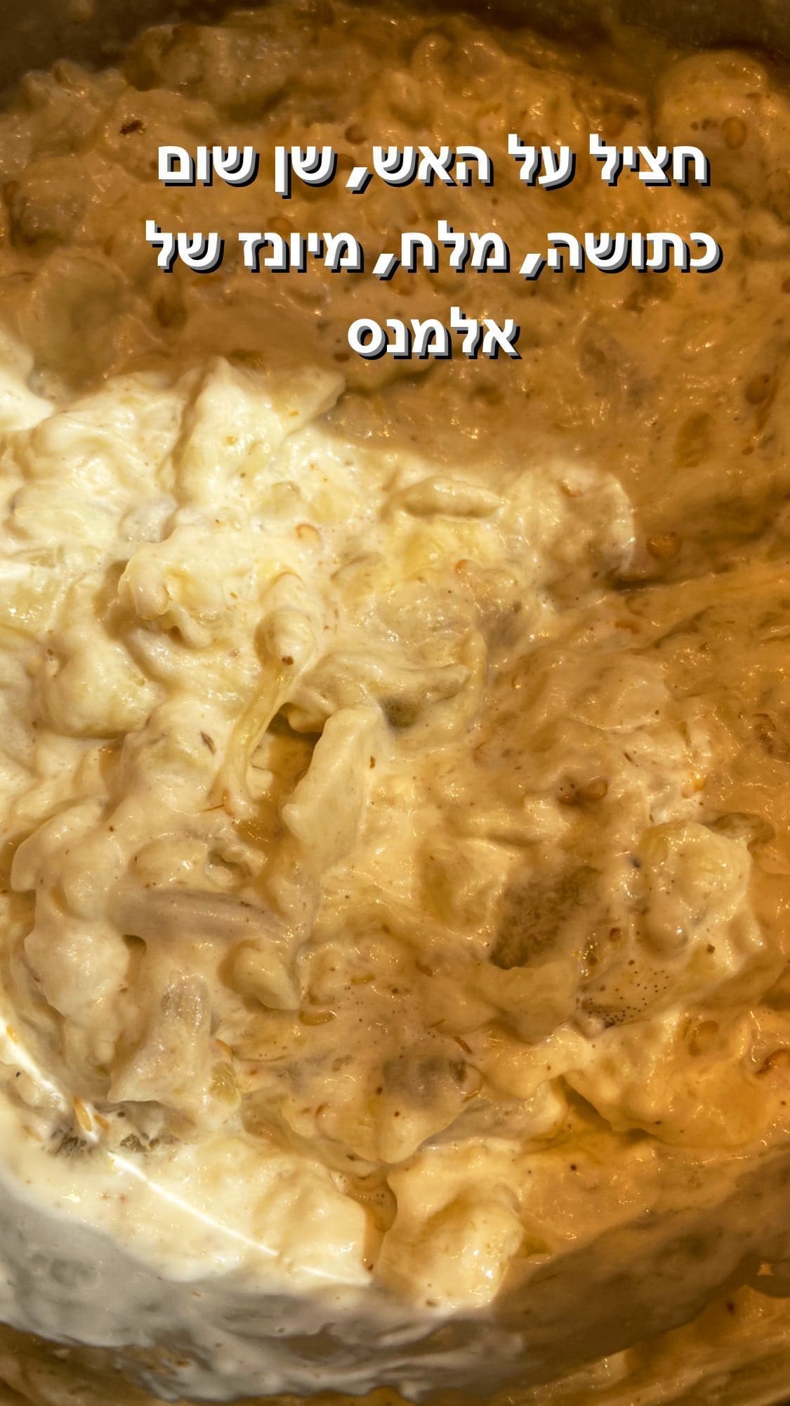 חציל על האש עם מיונז הלמנ'ס